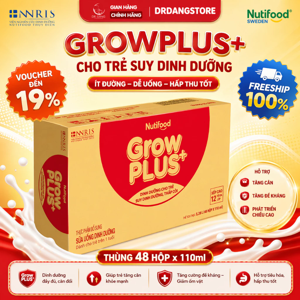 So sánh Nutifood GrowPLUS+ xanh và đỏ: Mẹ nên chọn loại nào cho con?